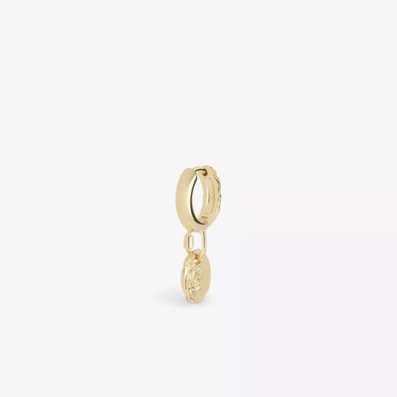 Maria Black Gold-Plated Avani 9 Huggie Hoop Earring New Retails $145 - Picture 8 of 9